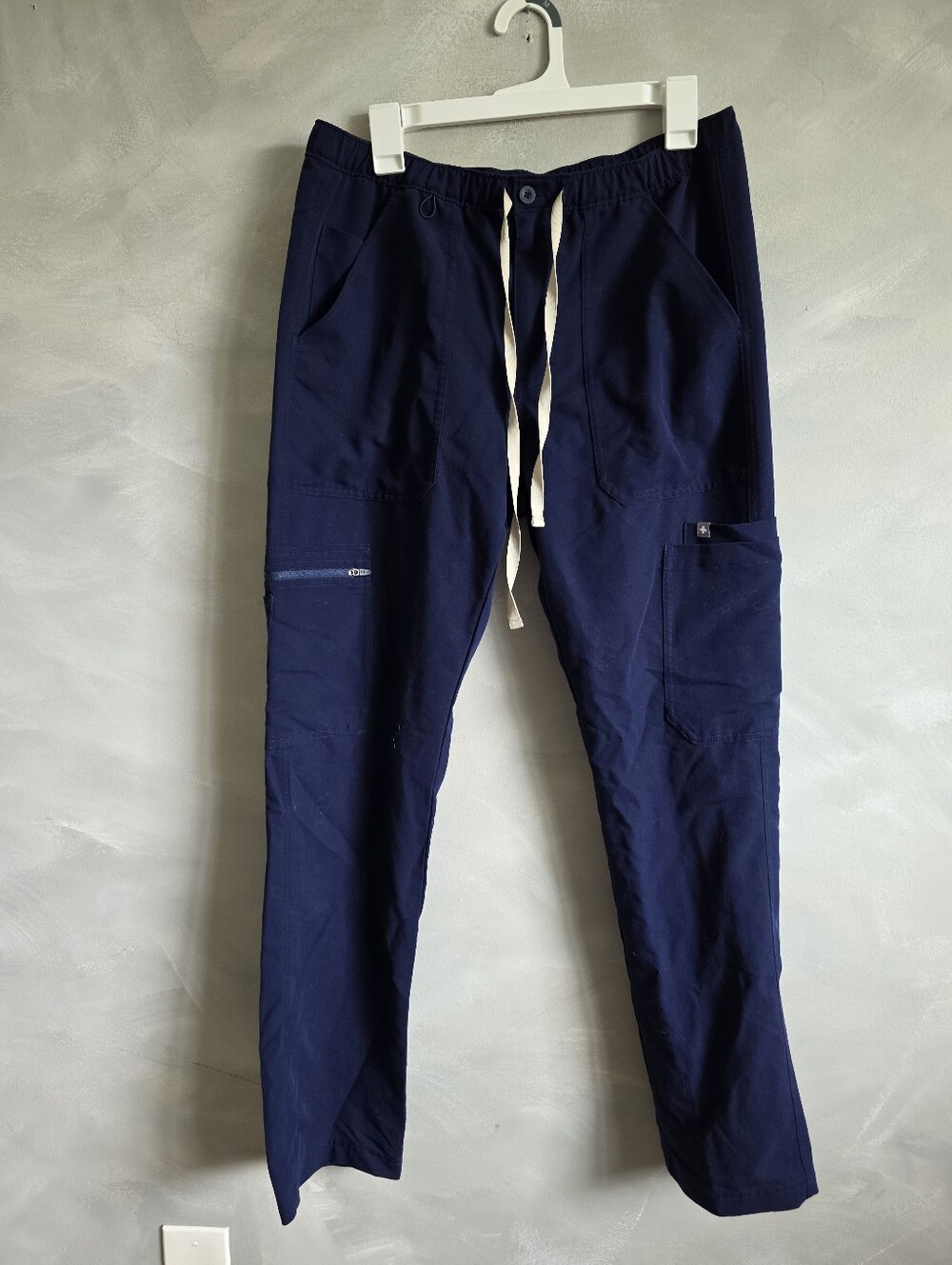 FIGS Technical Collection Stretch Navy Deep Blue Scrub Pants Men M